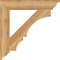 Ekena Millwork Balboa Traditional Rough Sawn Bracket, Western Red Cedar, 4"W x 26"D x 26"H BKT04X26X26BOA01RWR - alternate 2